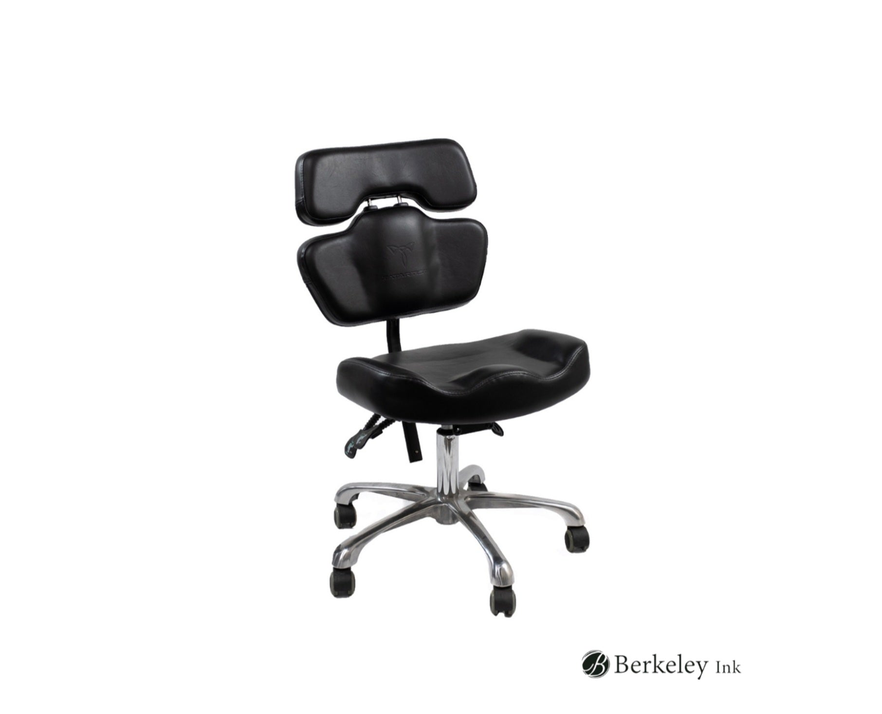 Tully Tattoo Master Chair - Professional Adjustable Tattoo Artist Stool with Wheels & Back Support - Perfect for Tattoo Studios, Barber Shops & Salon Use