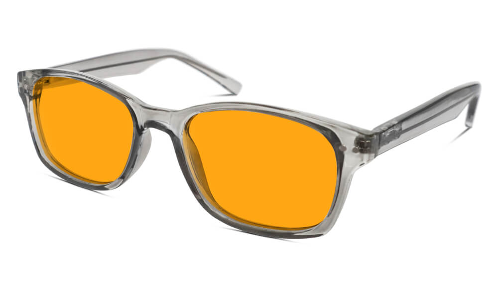 SunDown Lucent Blue Light Blocking Glasses - Pearl Grey Readers for Computer & Screen Use | Reduce Eye Strain & Improve Sleep