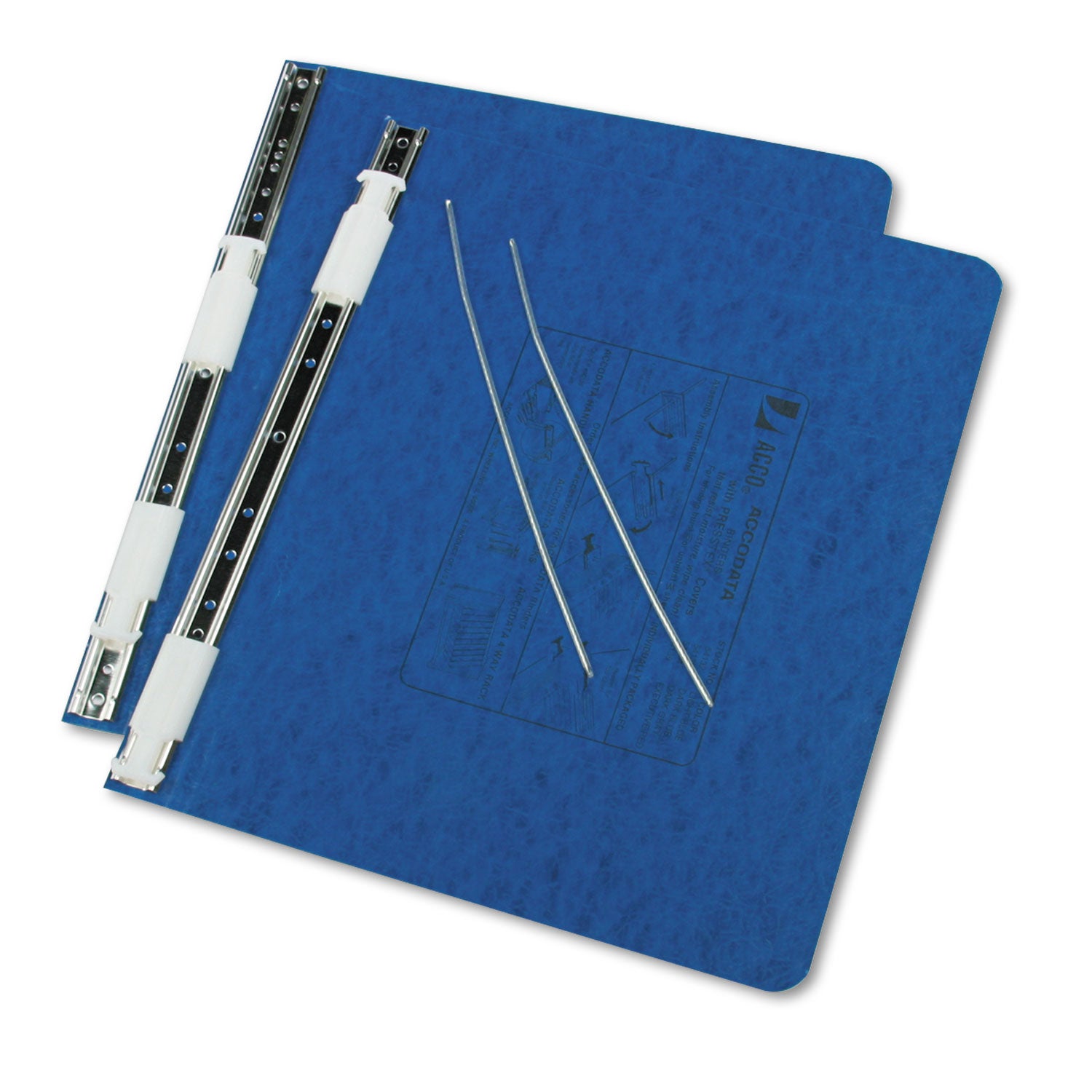 ACCO Presstex 2-Post Binder Covers with Storage Hooks - 6 Capacity, 12