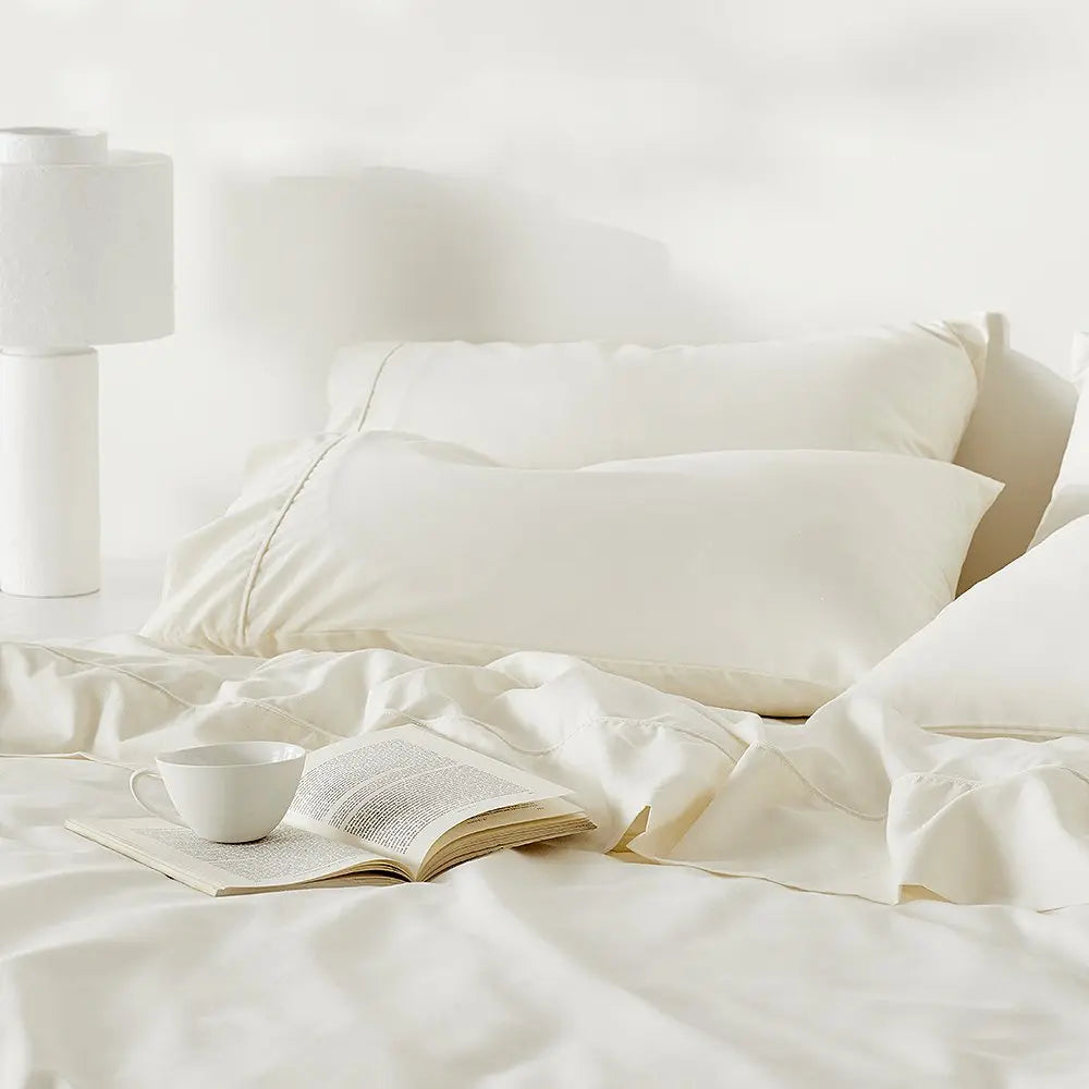 Premium Bamboo Hemp Linen Pillowcase Set - 2 Pack, Breathable & Hypoallergenic Bedding for Side Sleepers & Hot Sleepers - Eco-Friendly Luxury for Master Bedroom & Guest Room