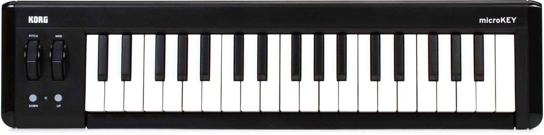 Korg MICROKEY237 37-Key USB MIDI Keyboard Controller - Portable Music Production for Home Studio, Live Performance & Travel (Black)