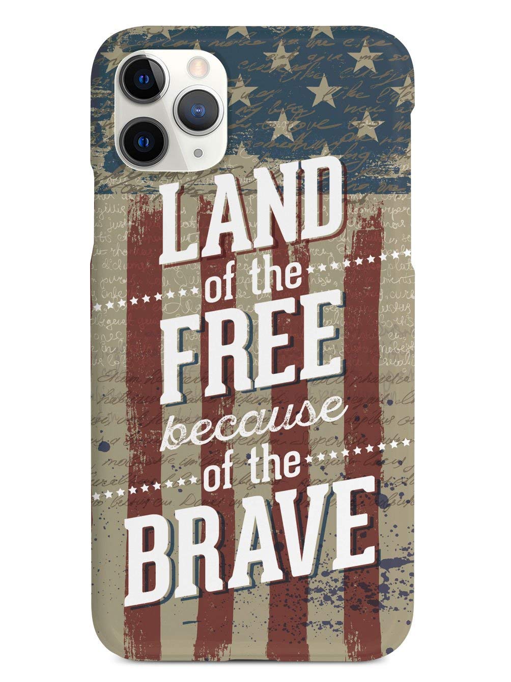 Inspired Cases - iPhone 11 Pro Max Case Compatible - 3D Textured Protective Cover for Apple iPhone 11 Pro Max - Patriotic 