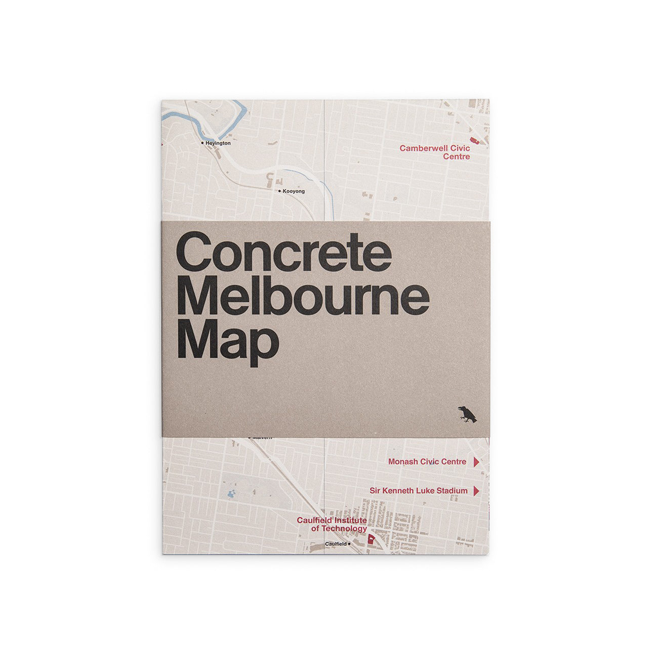 Melbourne Concrete City Map - Detailed 3D Topographic Wall Art for Home & Office Decor | Perfect Gift for Travel Lovers & Urban Planners