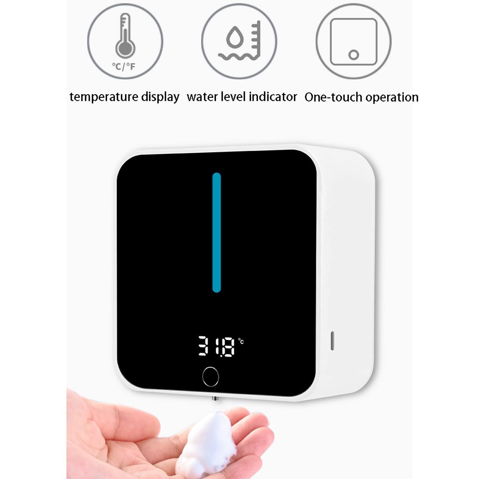 Premium 400ml Automatic Touchless Soap Dispenser - Wall Mount Sensor for Bathroom, Kitchen, Hotel & Restaurant | Hygienic Hands-Free Soap Dispensing Solution for Home & Commercial Use