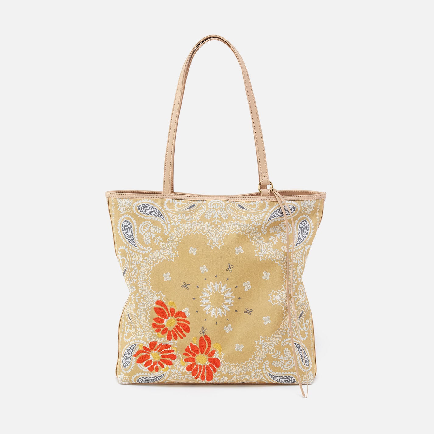 Dakota Print Canvas Tote Bag with Sunset Bandana Design - Stylish & Durable for Shopping, Beach, and Everyday Use