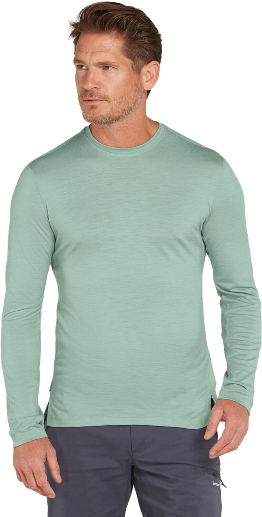 150 MerinoFine Ace Long Sleeve T-Shirt for Men - Premium Soft Wool Base Layer for Hiking, Travel & Outdoor Activities