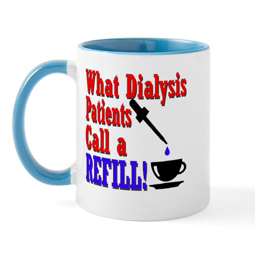 White/Blue Inside - Dialysis Refill Mug