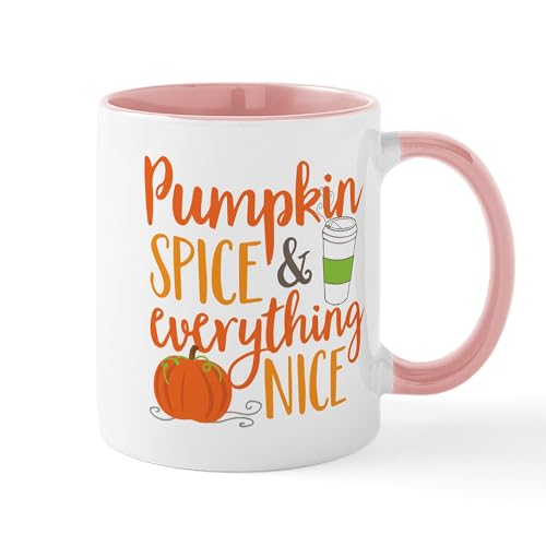 White/Pink Inside - Pumpkin Spice And Everything Nice Mug
