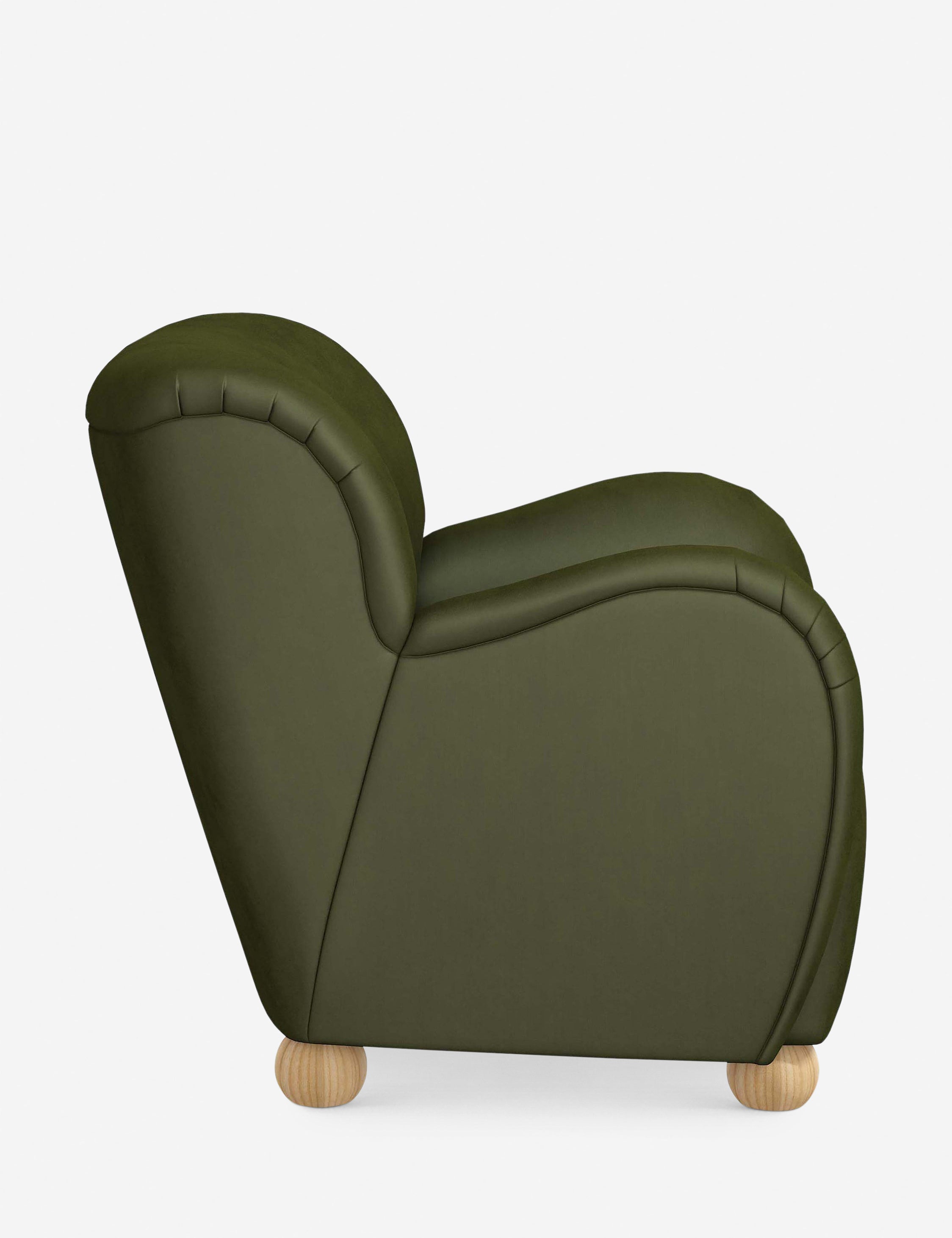Baird Accent Chair - Modern Upholstered Lounge Chair for Living Room, Bedroom & Office - Stylish Comfortable Reading Chair with Solid Wood Legs - Perfect for Relaxing, Reading & Decorating