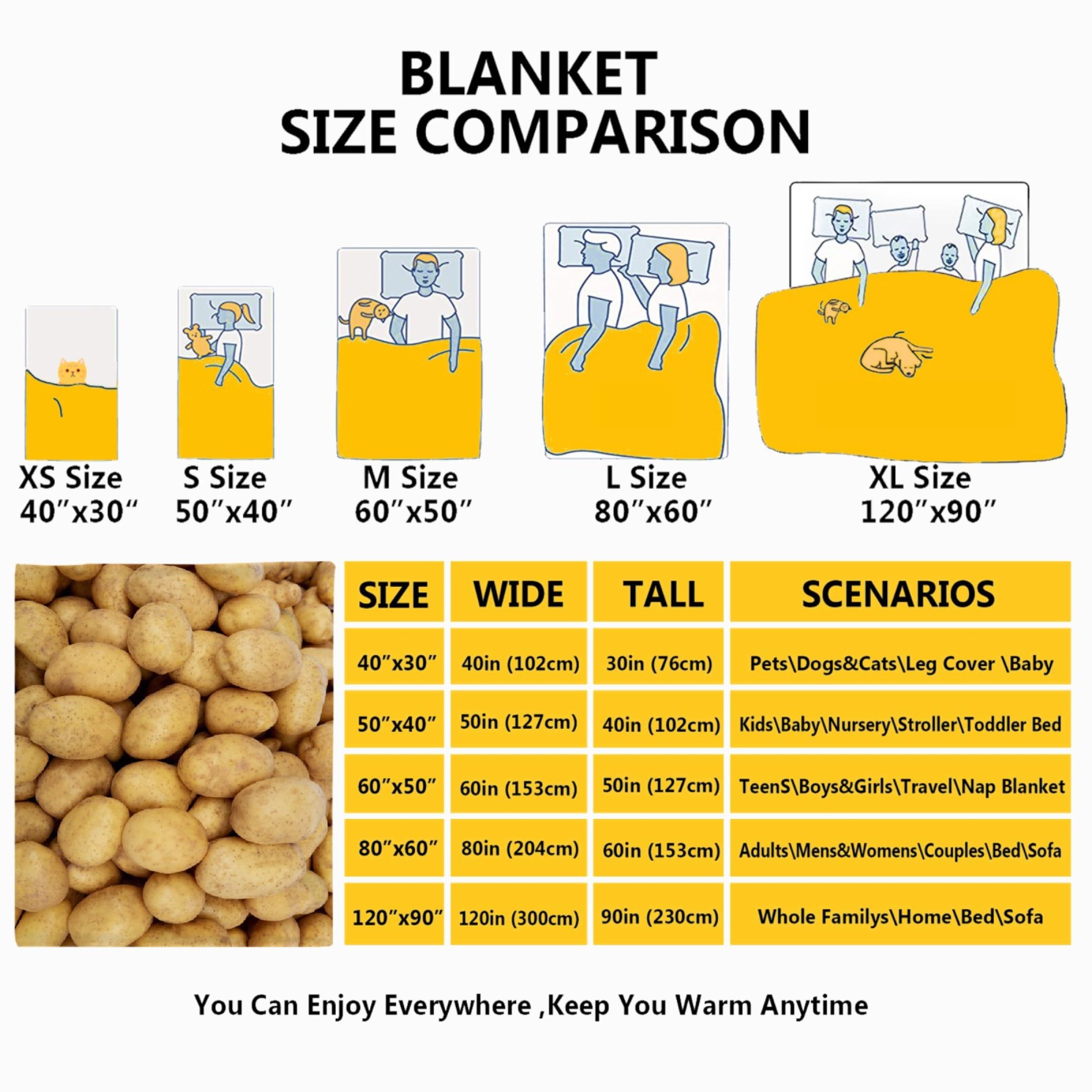Funny Potato Blanket - 80