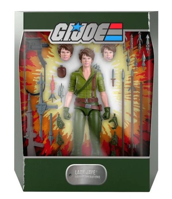 G.I. Joe ULTIMATES! Lady Jaye Action Figure - 6-Inch Collectible Toy with Accessories - Perfect for Display, Play & G.I. Joe Collections