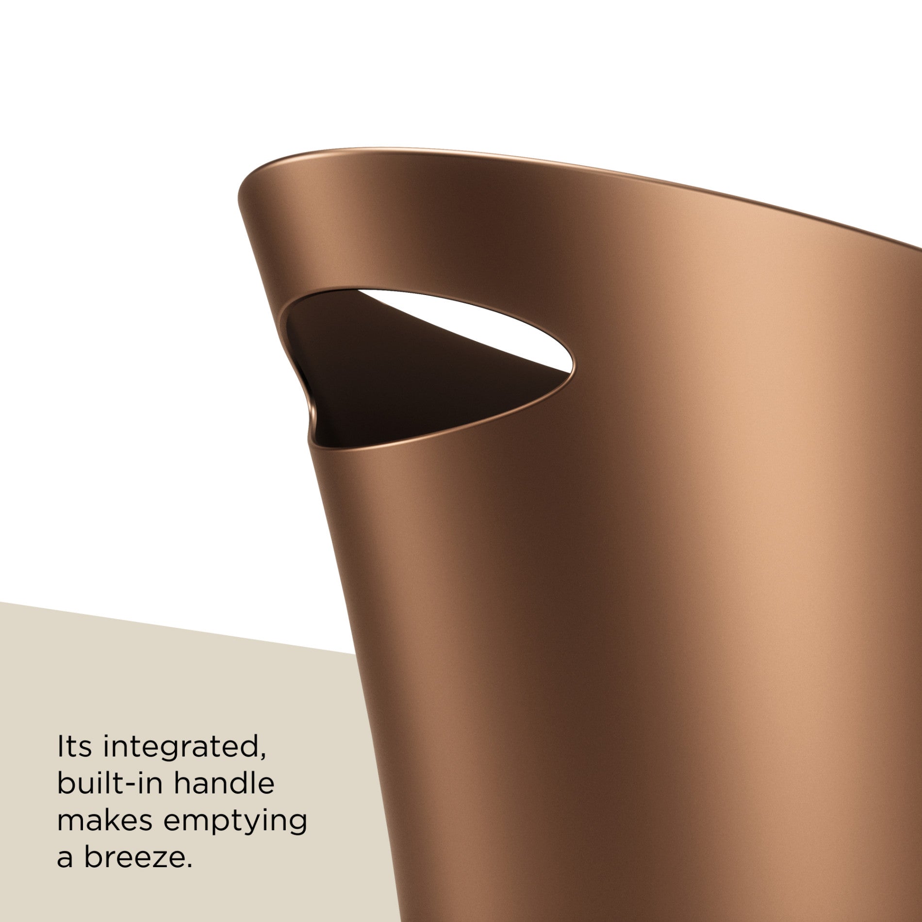 Slim Trash Can - Small Space Garbage Bin for Bathroom, Kitchen, Office & Dorm - Odor Control & Space Saving Waste Basket