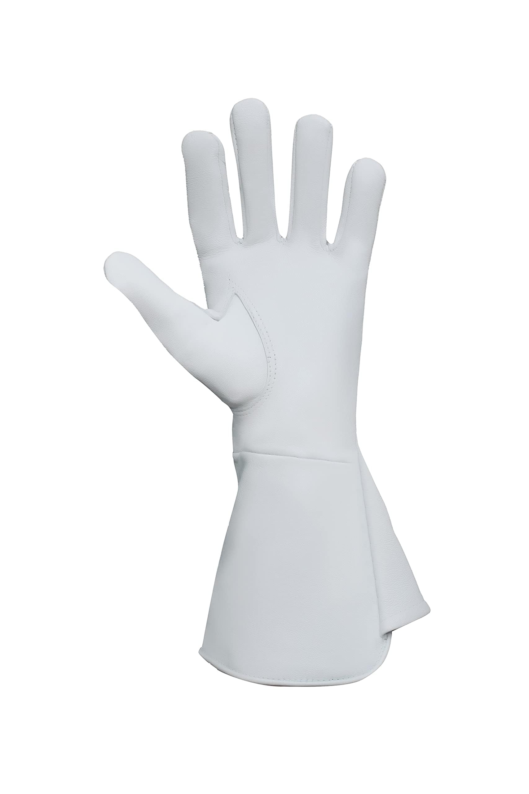 Glamtron Medieval Renaissance Gloves - Pure Lambskin Leather Cosplay Gauntlet Gloves with Long Arm Cuffs for LARP, Renaissance Fairs & Historical Reenactments
