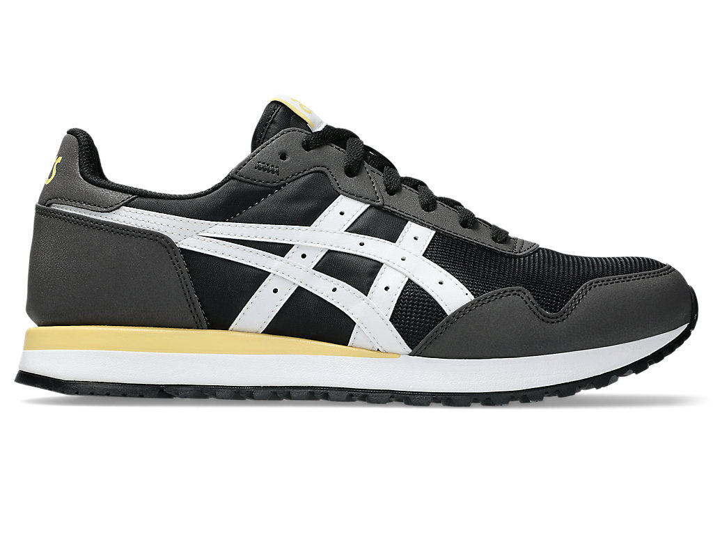 ASICS Men's Tiger Runner II Black/White Running Shoes - Lightweight Cushioned Sneakers for Jogging, Gym & Daily Wear