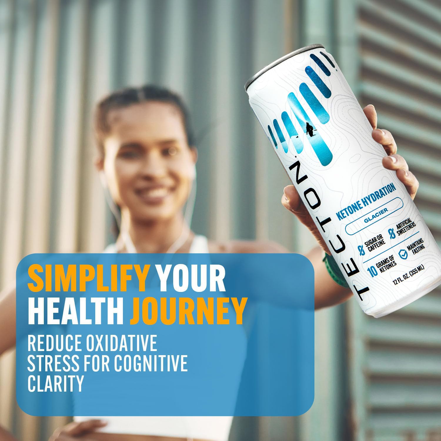 Tecton Ketone Energy Drink - 12oz Variety Pack (12 Glacier, 12 Magma) - 10g Natural Ketones per Serving - Stimulant-Free Energy Boost - Perfect for Keto Diet, Workouts & Mental Focus