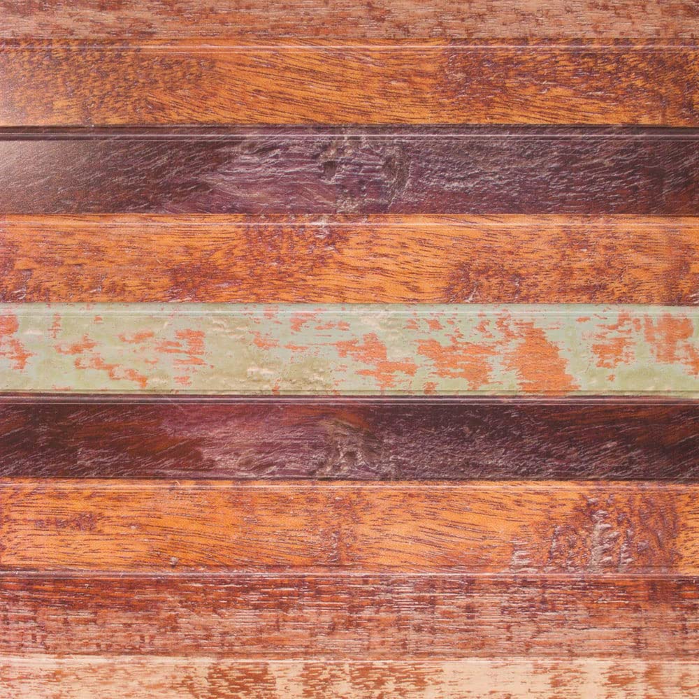 1010 The Prairie PVC 2' x 2' Drop-in Ceiling Tiles - Pack of 10, Wood Grain Texture - Soundproof & Fire Resistant for Office, Home & Commercial Use