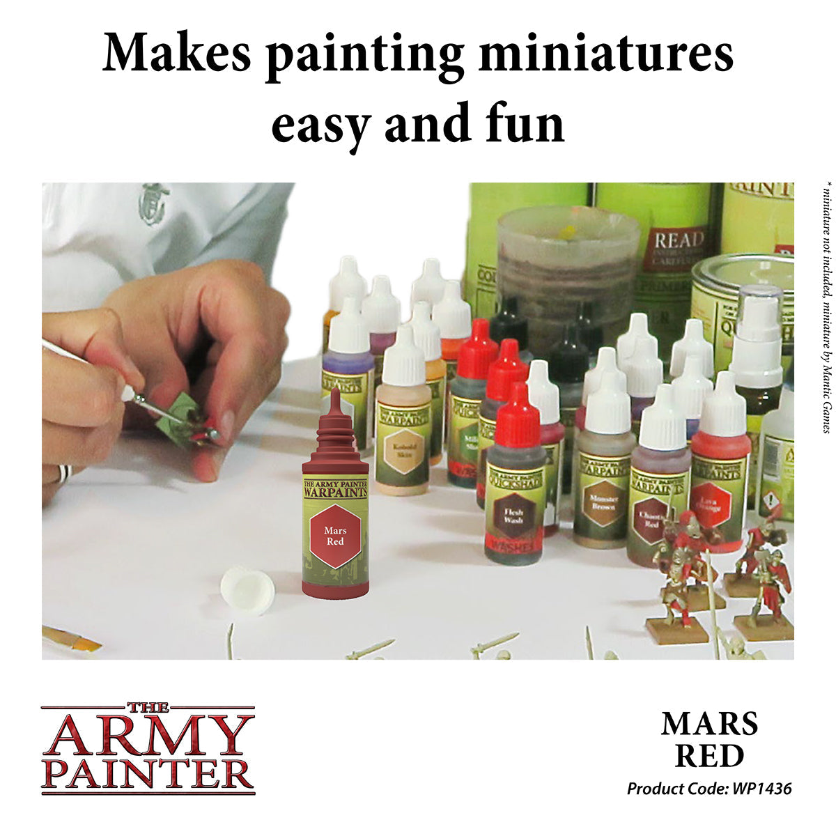 Warpaints: Mars Red - Professional Waterproof Face Paint for Cosplay, Halloween & Theater Makeup - Long Lasting & Vibrant Color