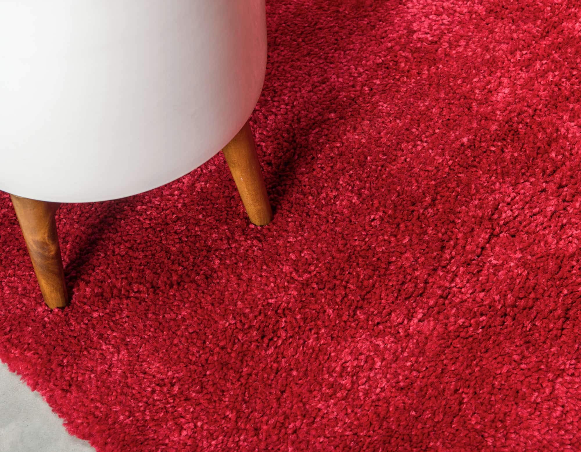 Unique Loom Solo Collection Calabasas Red Area Rug 10' x 13' Rectangle - Soft Modern Living Room Carpet for Home Decor, Bedroom & Office