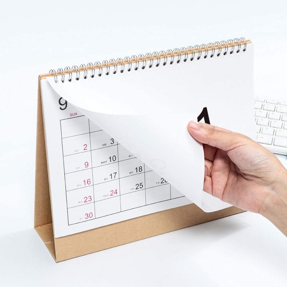 2021 Waterproof Desk Calendar - 20x15cm for Home & Office Decor