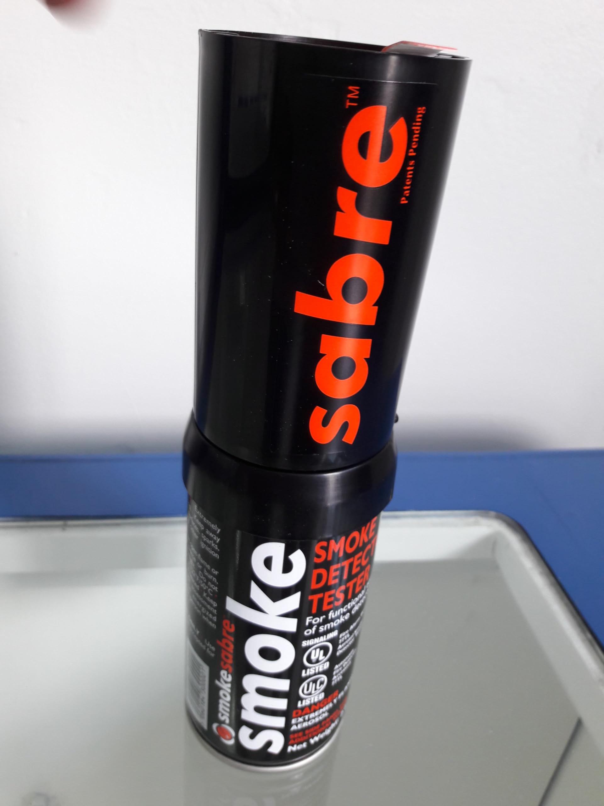 Sabre Smoke Detector Tester Aerosol (3oz) - Ideal for Fire Alarm Testing & Safety Inspections in Homes, Offices & Schools