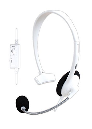 Best Wired Gaming Headset for Xbox One S - Noise Cancelling Microphone, Comfortable Over-Ear Design, White - Perfect for Online Multiplayer, Streaming & Voice Chat