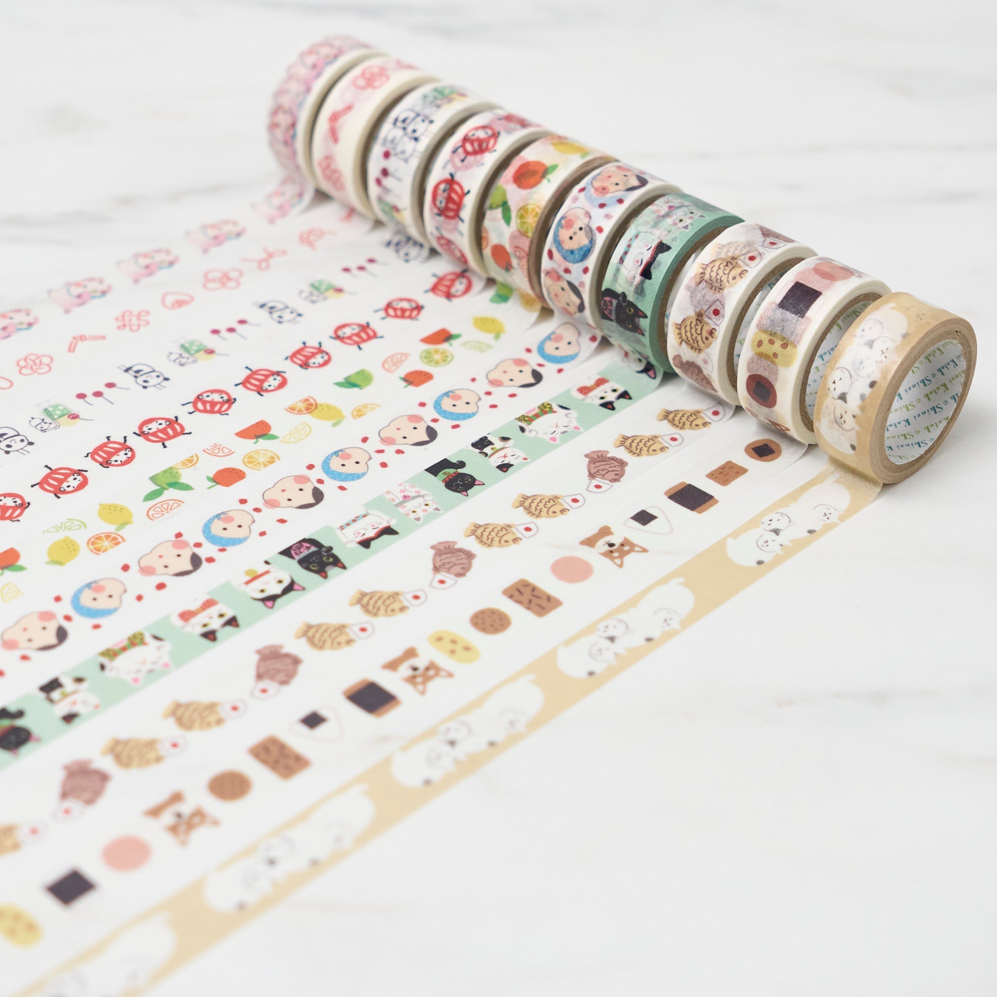Shinzi Katoh Seal Do Masking Tape - Decorative Washi Tape for Scrapbooking, Journaling, DIY Crafts & Home Decor - Every Day is a Good Day Design