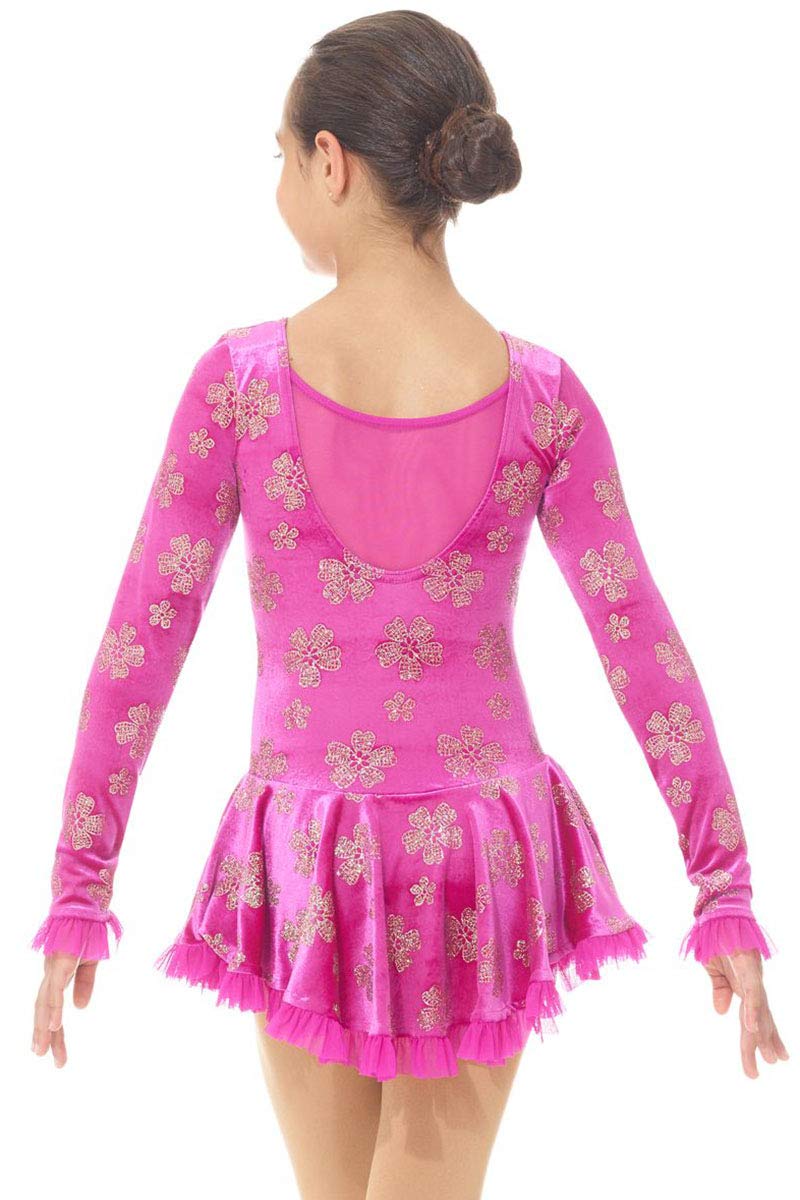 Born to Skate Mesh Detail Dress 2739 - Stylish Women's Figure Skating Costume for Competition & Performance | Perfect for Ice Shows, Recitals & Dance Routines