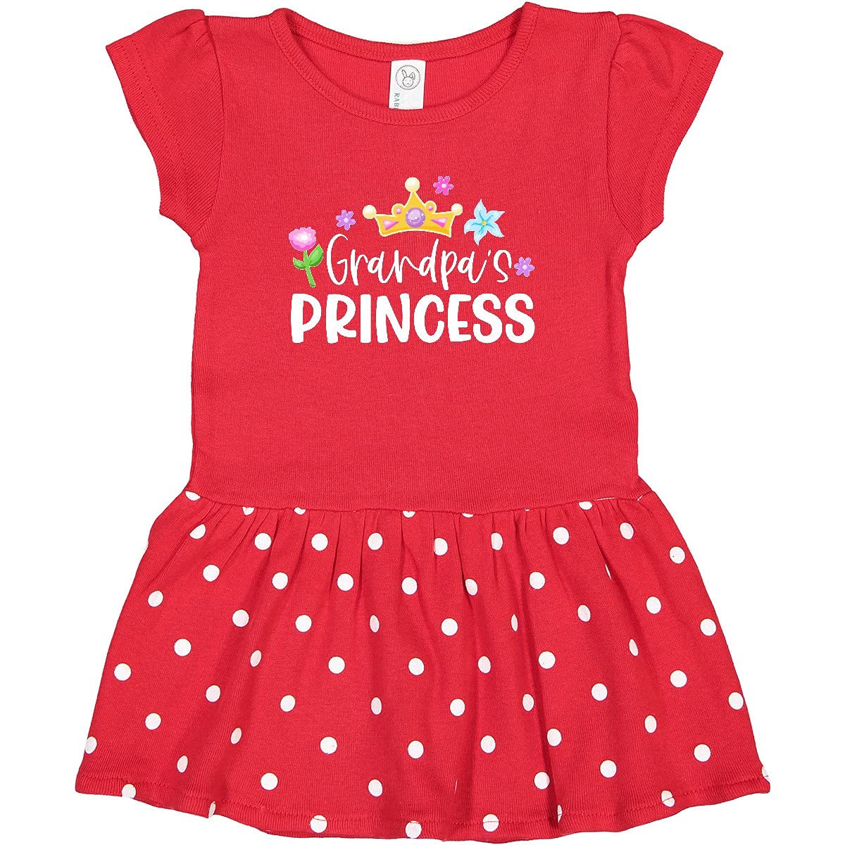 Princess Crown & Flowers Toddler Dress - Perfect for Parties & Photos
