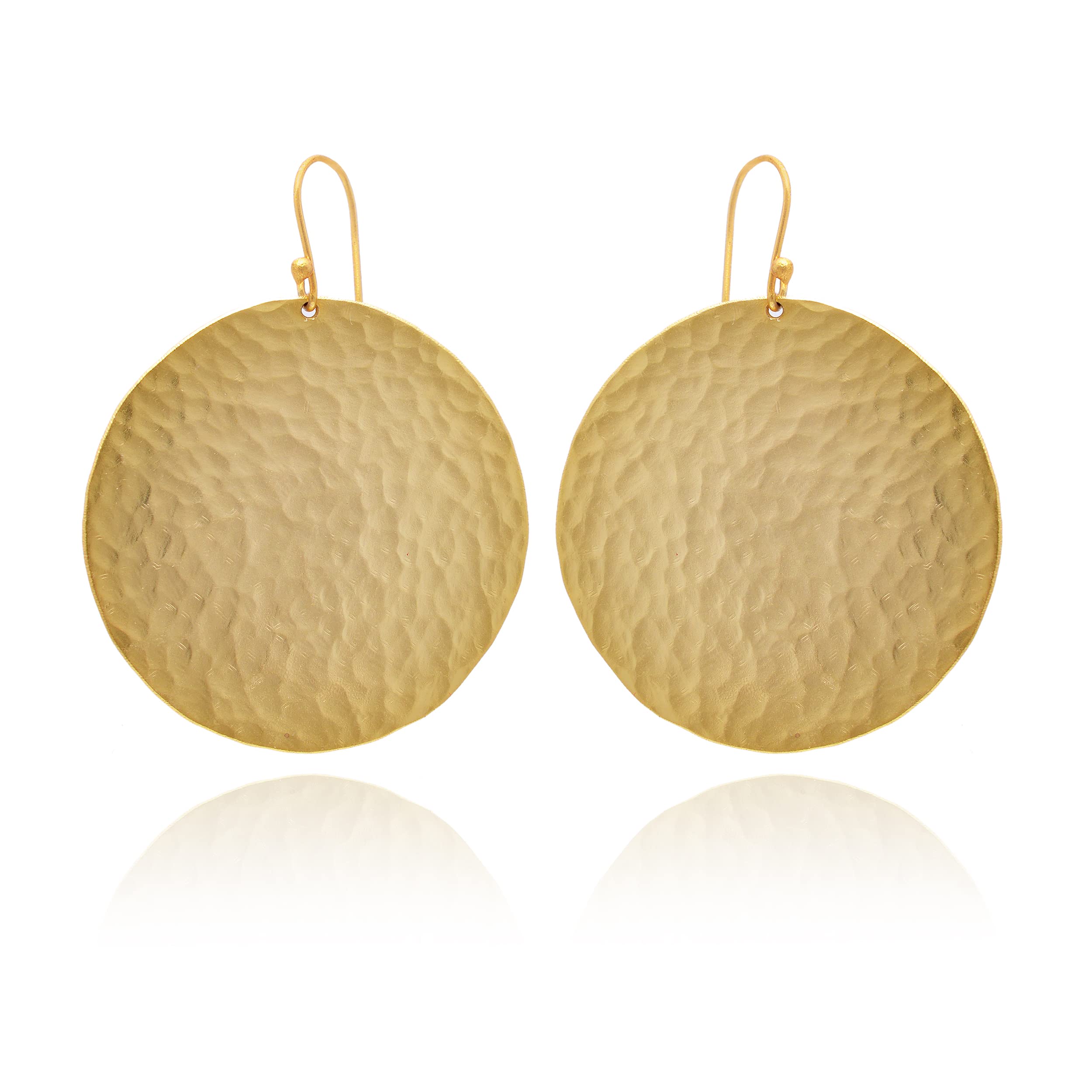18K Yellow Gold Plated Handmade Earrings for Women - Elegant Fashion Jewelry Gift for Her - Designer Gold Filled Earrings VE-509 - Perfect for Weddings, Parties & Special Occasions