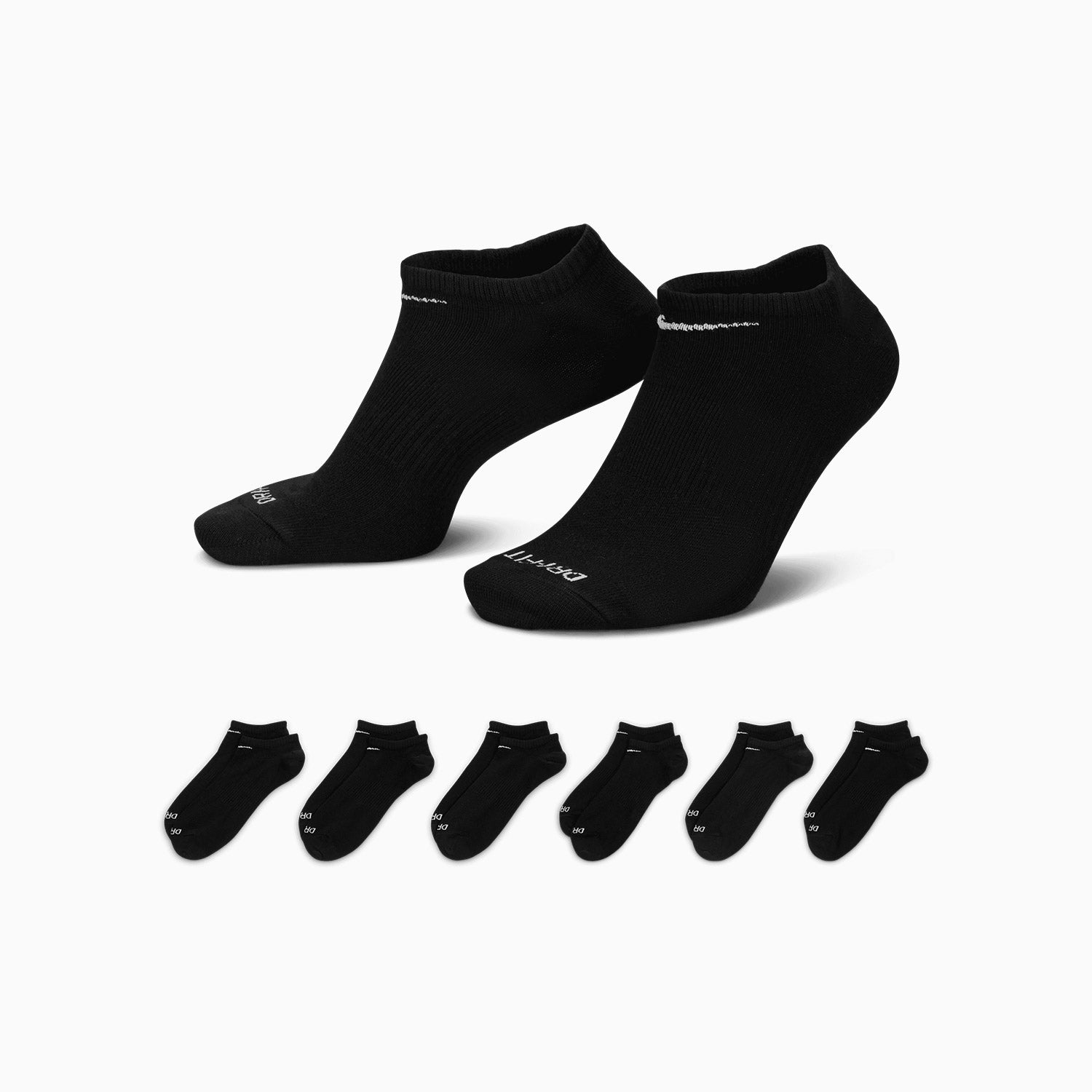 Everyday Plus Lightweight Comfortable Socks (6 Pairs) - Breathable & Soft for Men & Women - Perfect for Running, Hiking, Work & Daily Wear