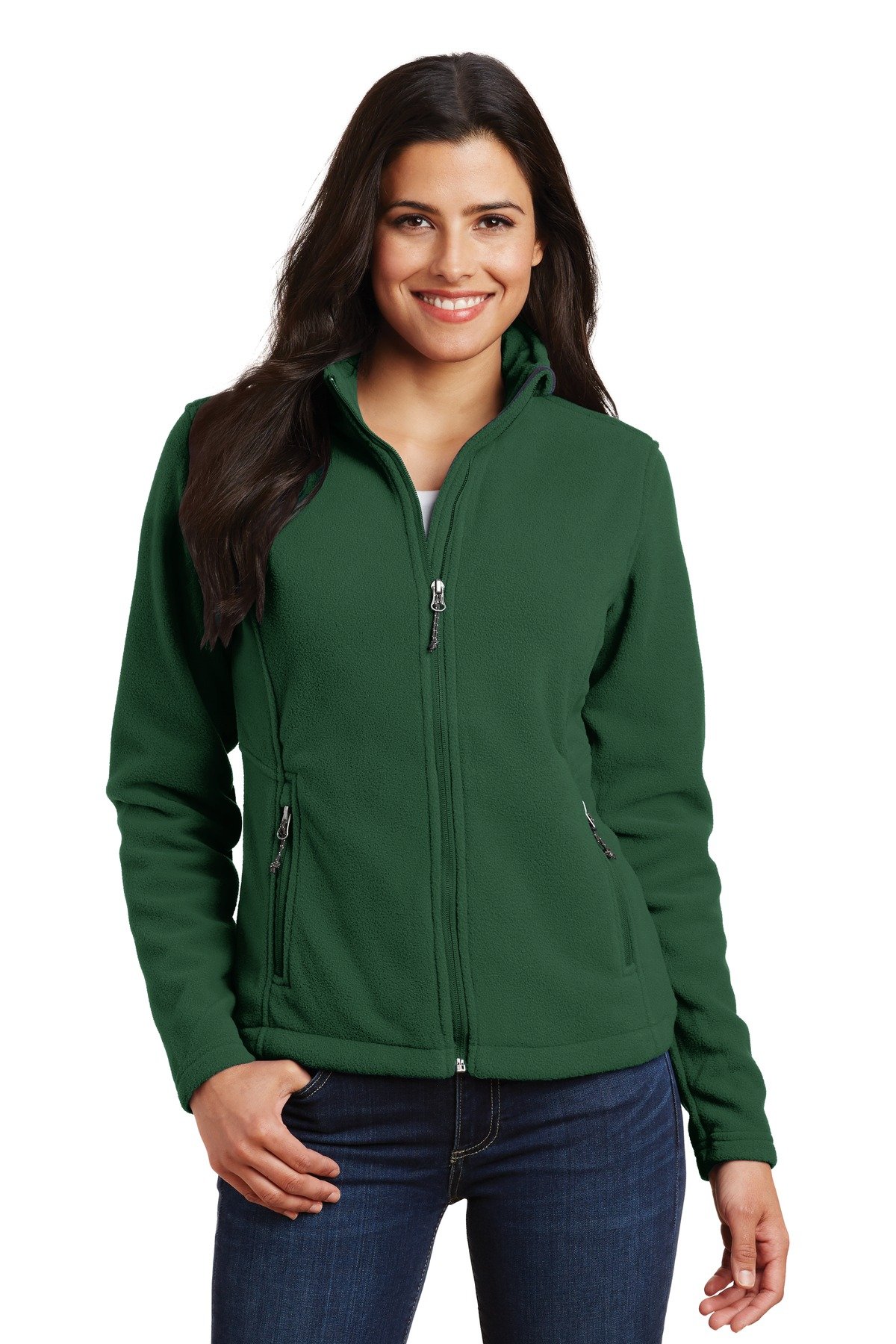 Port Authority Women's Value Fleece Jacket - Soft Warm Zip Up Outerwear for Casual Wear & Outdoor Activities | Perfect for Work, Hiking & Layering in Cold Weather