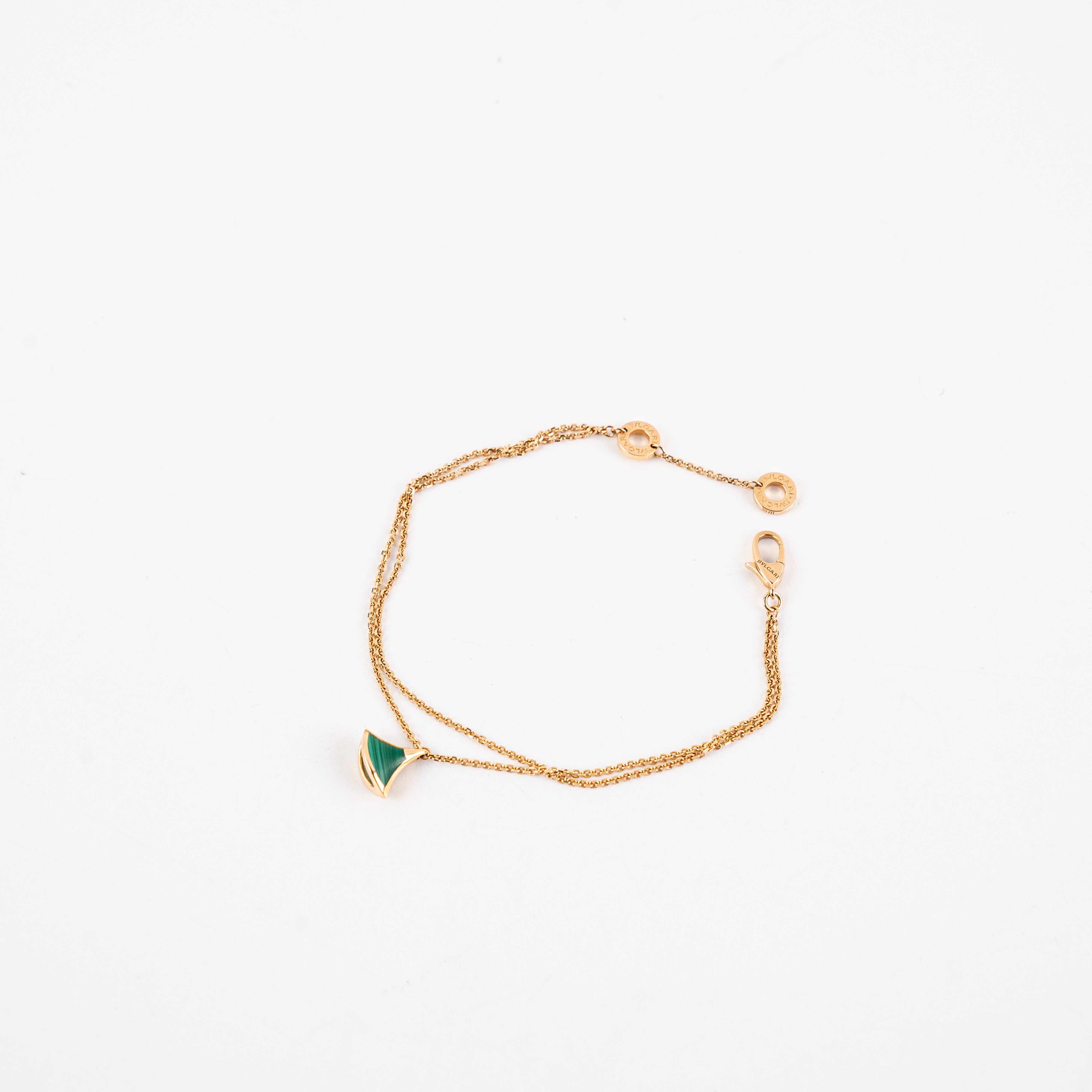 Bvlgari Divas Dream Malachite Adjustable 18k Rose Gold Bracelet for Women - Luxury Fashion Jewelry Gift for Anniversary, Birthday & Special Occasions