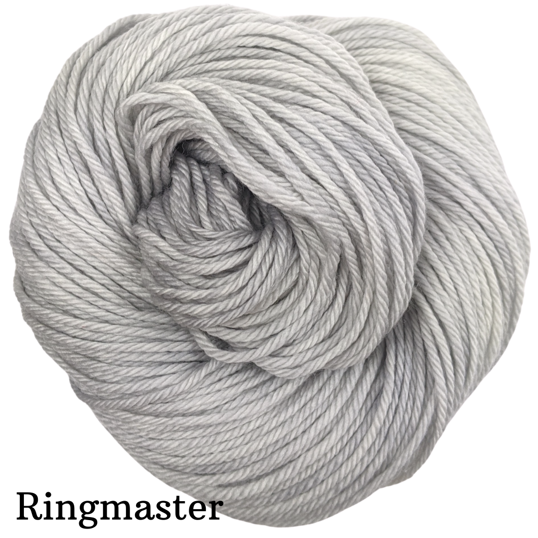 Knitcircus Yarns - Premium Silver Lining Semi-Solid Hand-Dyed Yarn Skeins for Knitting & Crocheting | Perfect for Scarves, Sweaters & DIY Crafts