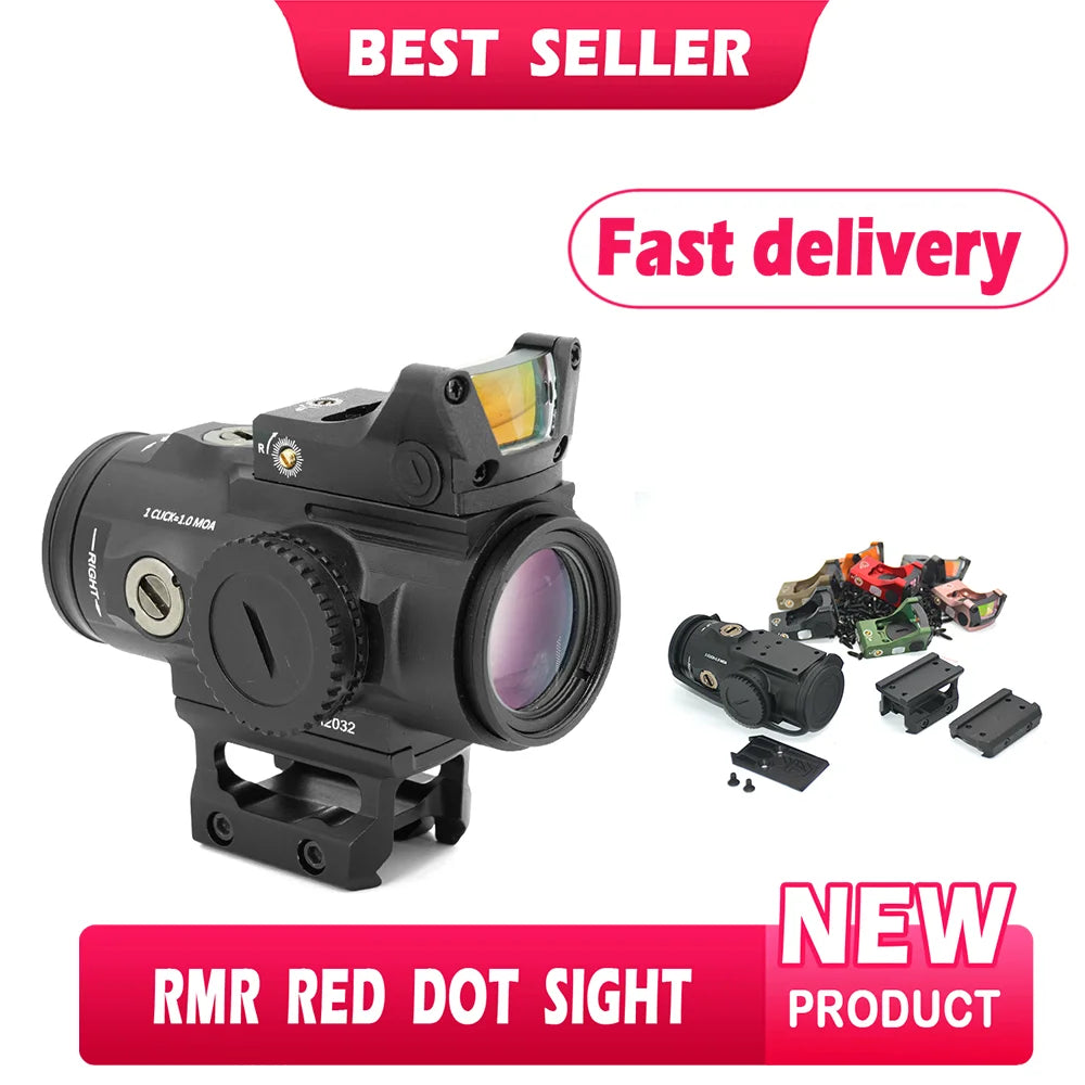Tactical Airsoft Scope - Red Dot Sight HD GEN II 5X PRISM Scope for AR Rifles with BDC4 5.56 Reticle | Fully Multi-Coated FMC Lens | RGW G Optics M1 | Perfect for Airsoft Battles, Hunting & Tactical Training