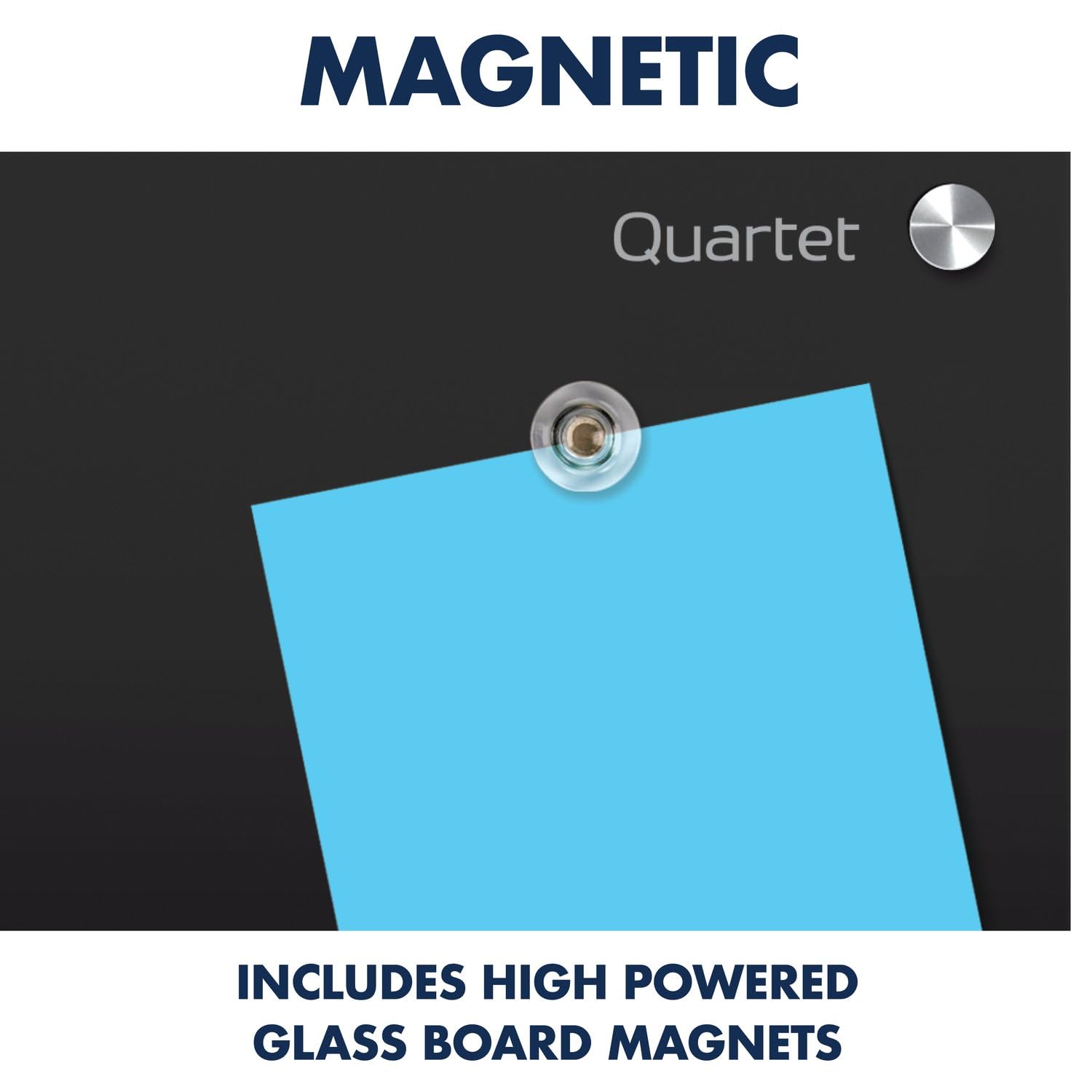 Quartet Magnetic Glass Whiteboard 72