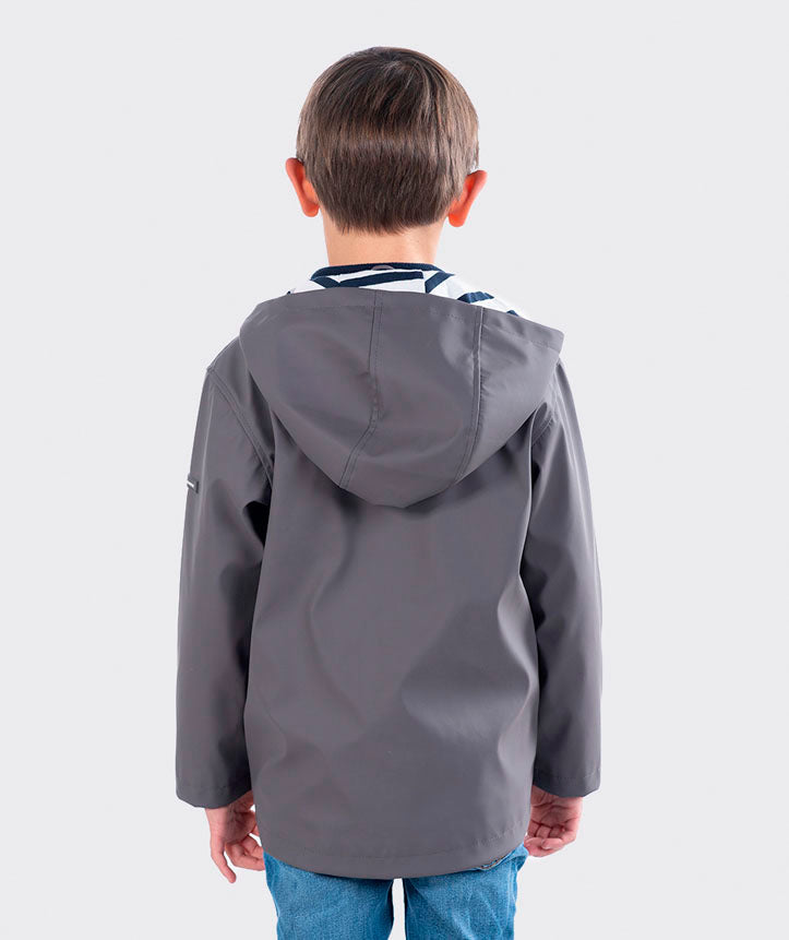 Igor Euri Waterproof Rain Jacket for Men & Women - Lightweight Windbreaker with Hood - Perfect for Hiking, Camping & Outdoor Activities (Gray)