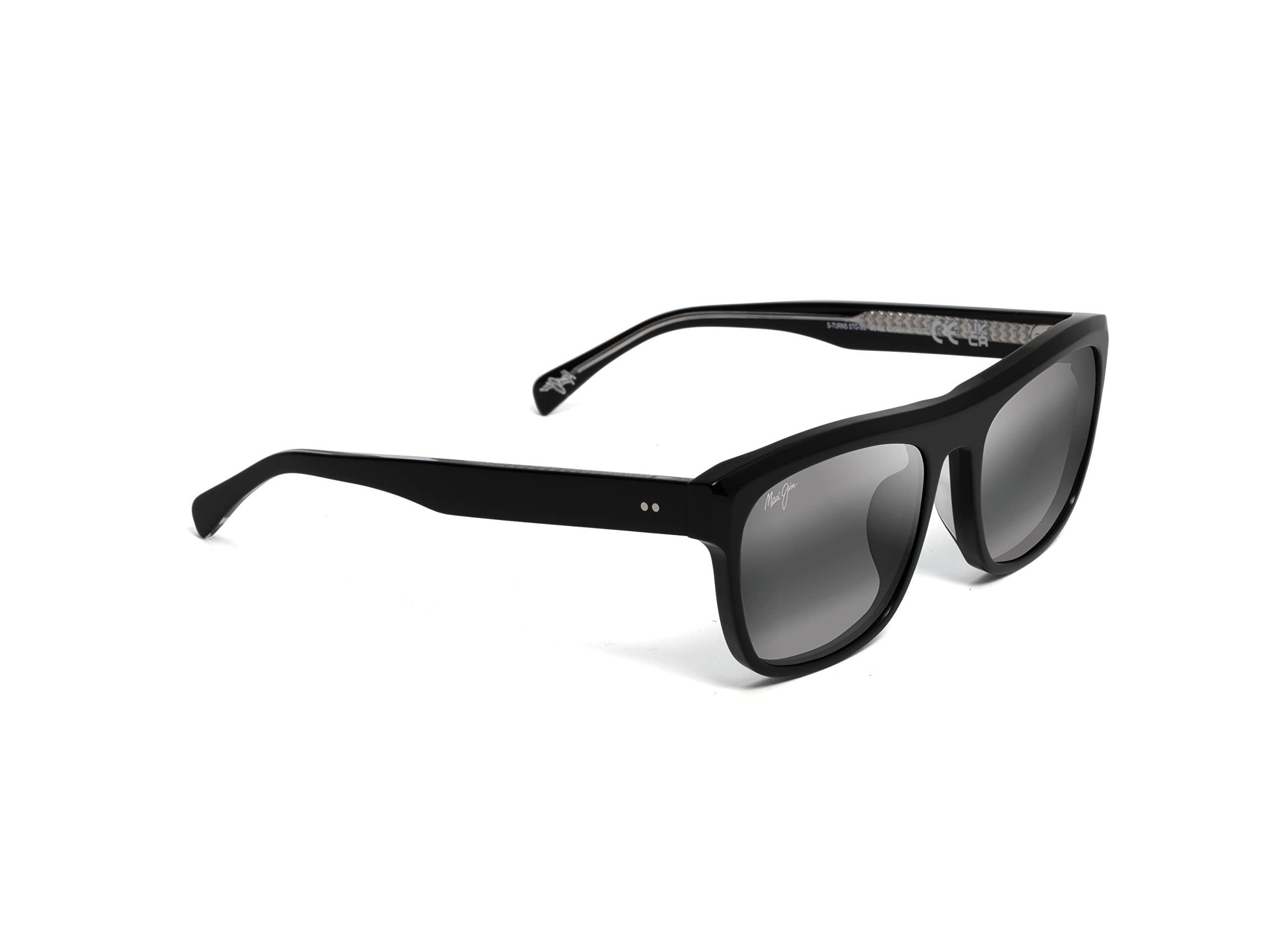 Maui Jim S-Turns Polarized Sunglasses for Men & Women - UV Protection, Anti-Glare Rectangular Frames for Driving, Beach & Outdoor Activities