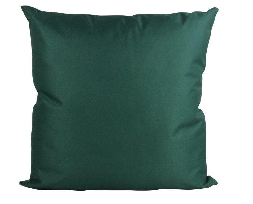 Deep Green Solid Accent Pillow Cover - Modern Throw Pillow for Sofa, Bed & Home Decor - Soft Green Decorative Cushion Cover