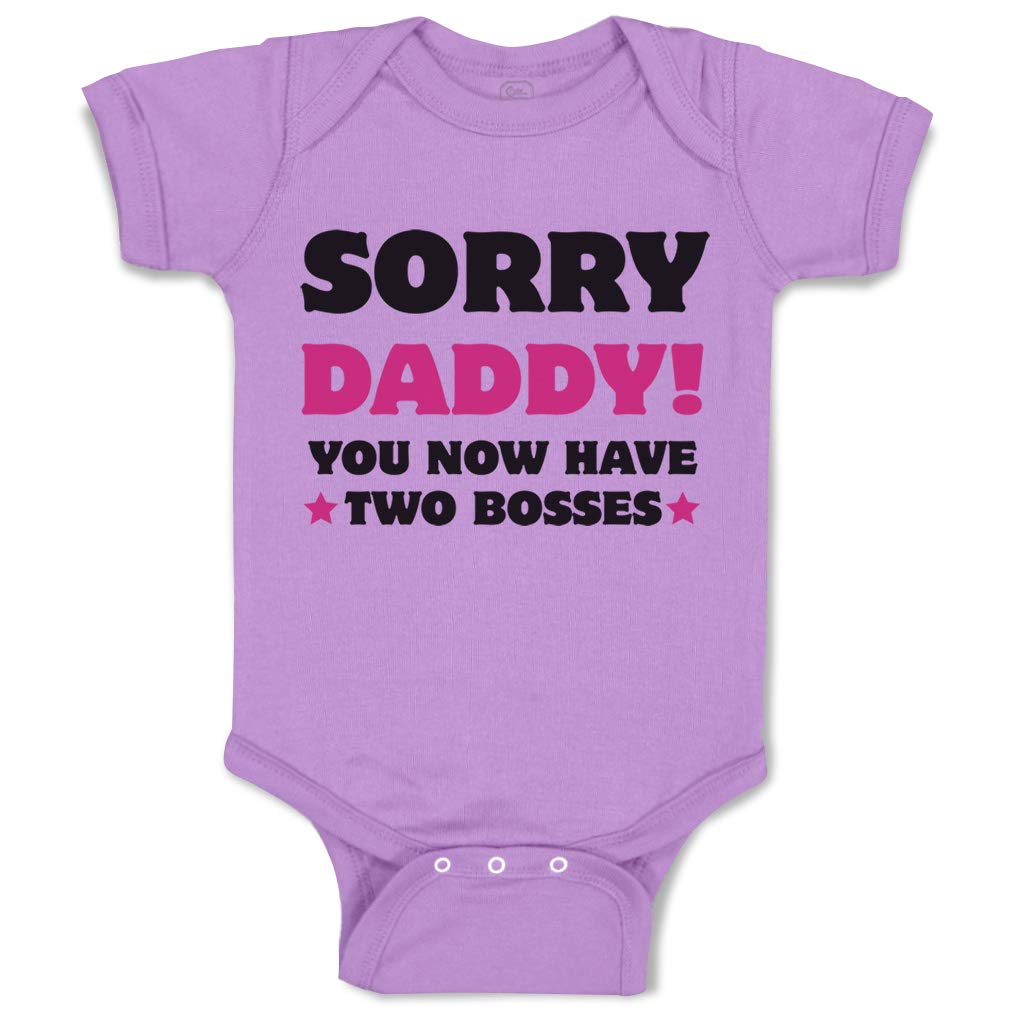 Funny Baby Bodysuit - 'Sorry Daddy, You Now Have 2 Bosses' - Cute Rascals Outfit for Boys & Girls | Perfect for Newborn Photos, Family Gatherings & First Birthday Parties