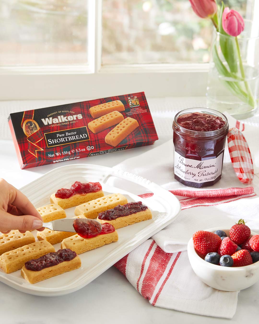 Walker's Shortbread Fingers Cookies - All Butter Scottish Shortbread Biscuits, 5.3 oz Box - Perfect for Tea Time, Gifts & Holiday Treats