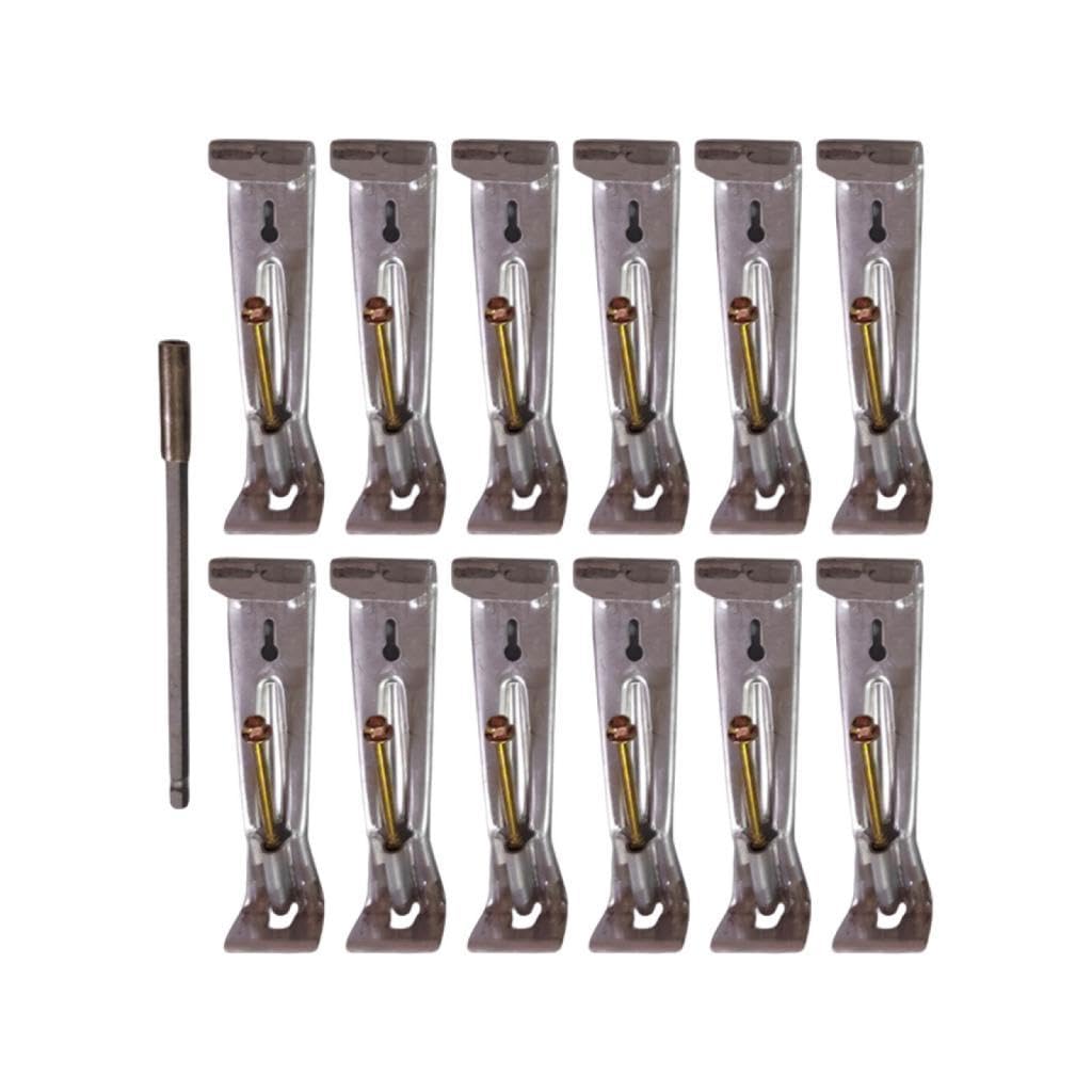 Heavy Duty 5 Inch Gutter Clips - 55 Pack Sturdy Hidden Hangers for Sagging Rain Gutters | Nut Driver Compatible | Perfect for Home Roof Drainage & Gutter Repair