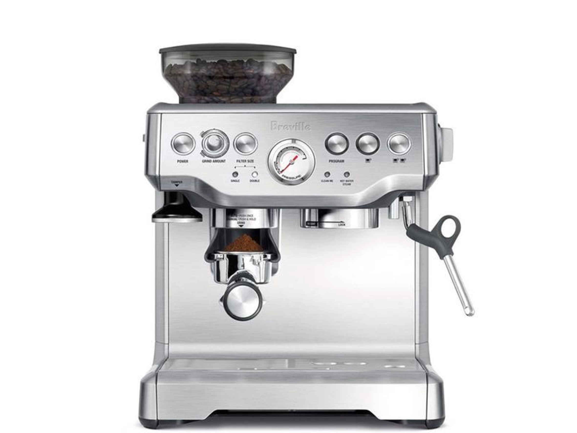 Breville Barista Express BES870XL Espresso Machine with Built-in Grinder - Professional Quality for Home Baristas, Perfect for Coffee Lovers & Entertaining Guests