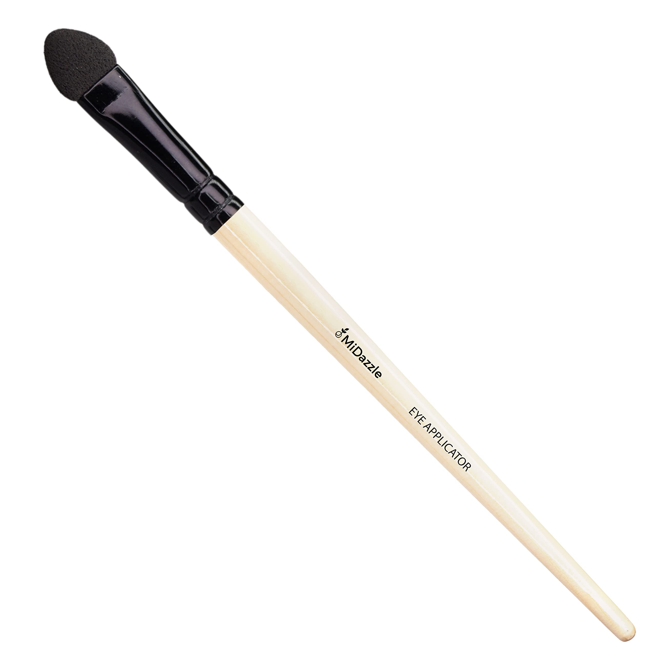 Midazzle Premium Wooden Eye Makeup Brush - Soft Bristles for Eyeshadow & Eyeliner Application - Perfect for Professional Makeup Artists & Beauty Enthusiasts - Ideal for Daily Makeup, Special Occasions & Travel