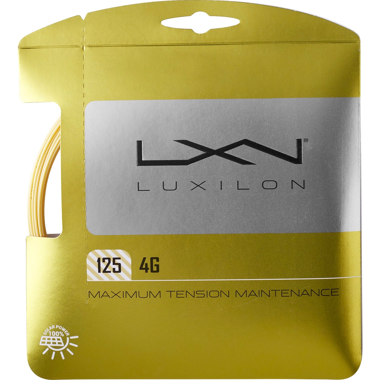 Luxilon 4G Gold Tennis String - Premium Polyester Tennis Racket String for Enhanced Spin & Control | Perfect for Competitive Players & Tournament Use