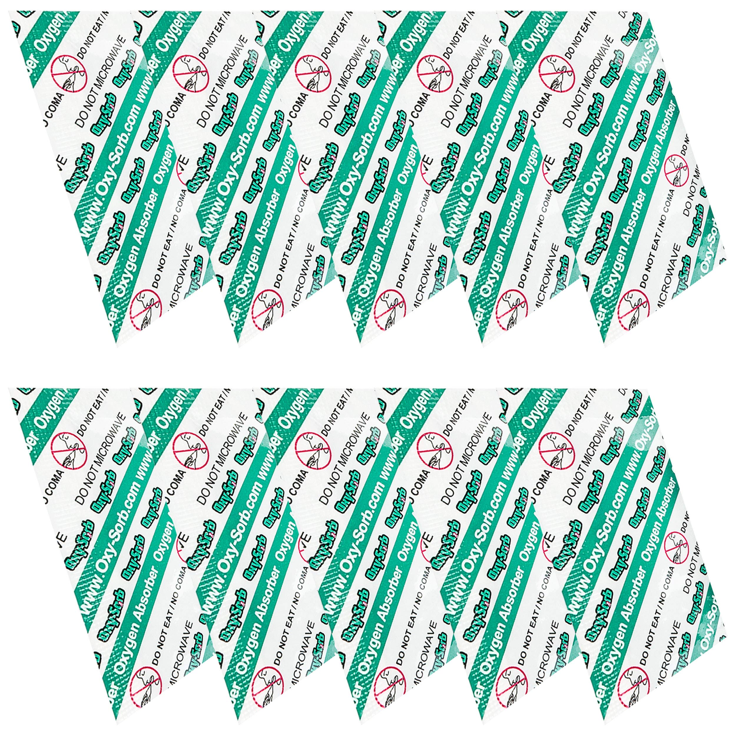 Oxy-Sorb 10-Pack 100cc Oxygen Absorbers for Food Storage - Extend Shelf Life of Dry Goods, Nuts, Grains & Spices | Prevents Mold & Oxidation | Ideal for Mason Jars, Mylar Bags & Vacuum Sealing