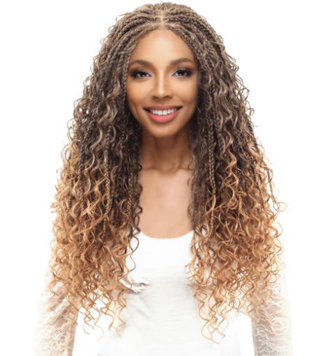 Knotless Boho Box Braid Wig 24 Inch - Natural Looking Synthetic Braided Hair Extensions for Women | Perfect for Everyday Wear, Parties & Protective Styling