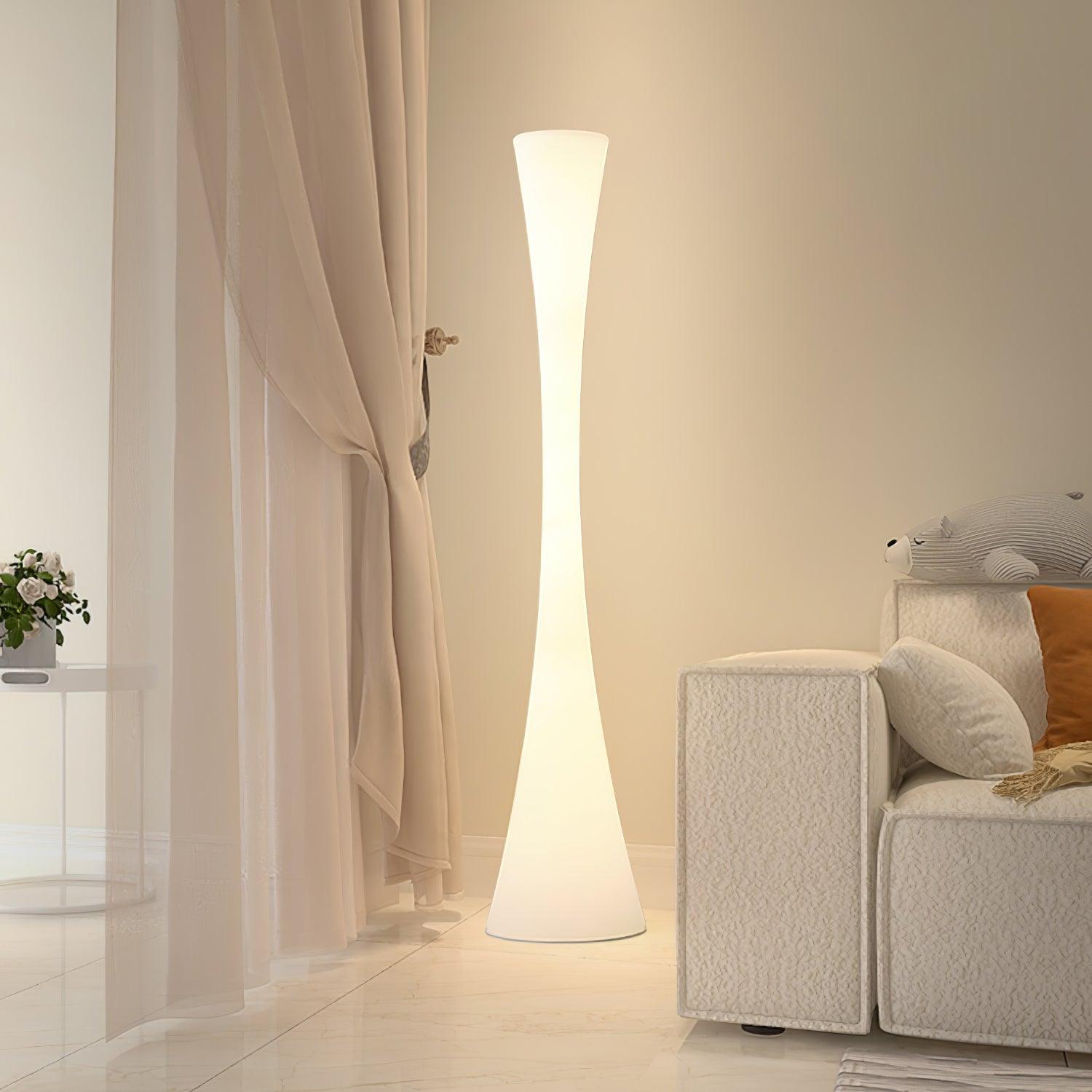 Biconica Pol Floor Lamp - Modern LED Standing Light with Adjustable Brightness for Living Room, Bedroom & Office Decor