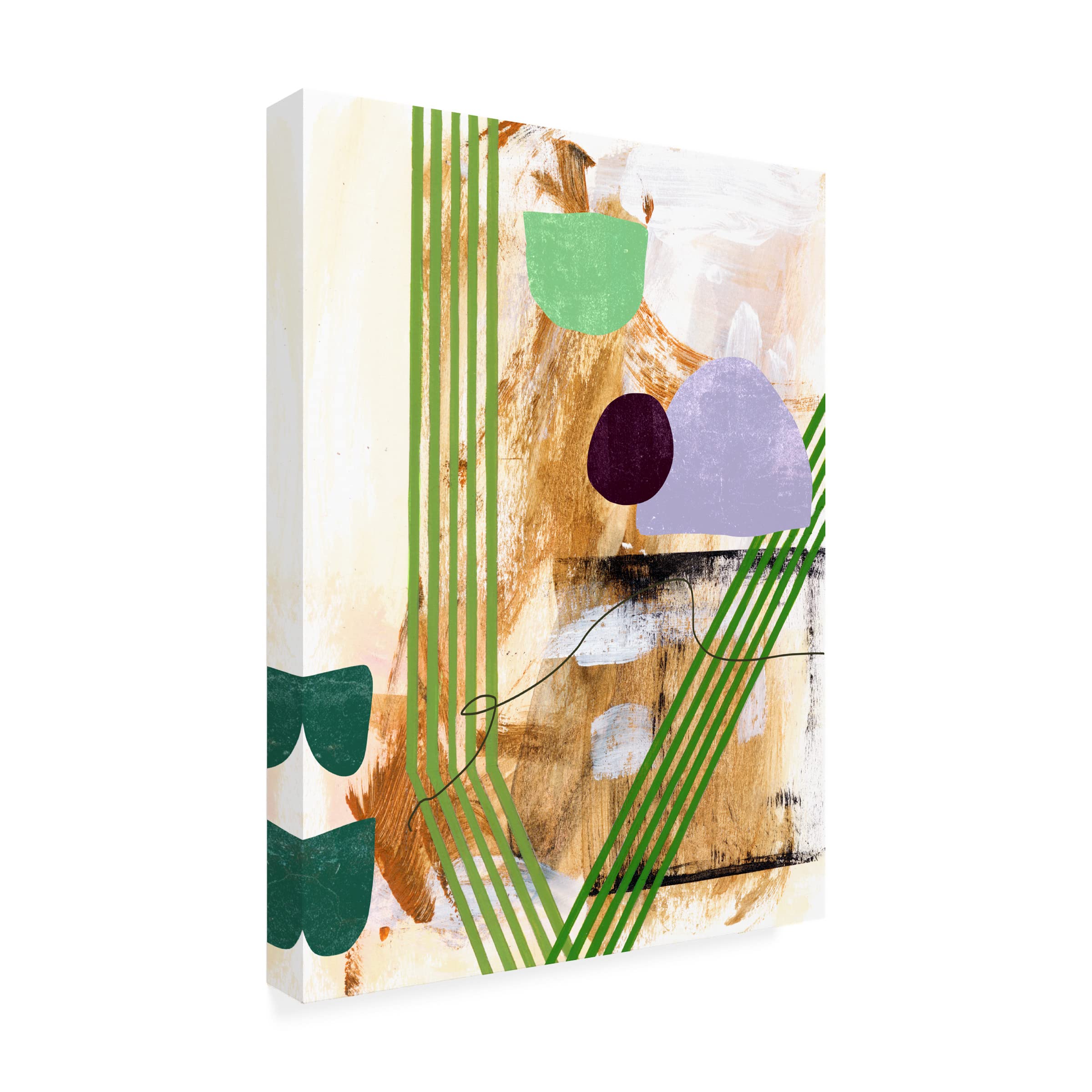Trademark Fine Art 'Skating I' Canvas Wall Art by Melissa Wang - 35x47 Inches - Modern Home Decor for Living Room, Bedroom & Office