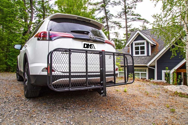 DK2 HCC602 500 lb Capacity Hitch Mount Cargo Carrier - Heavy Duty Steel Construction for 2-Inch Receiver - Perfect for Camping, Road Trips & Hauling Gear