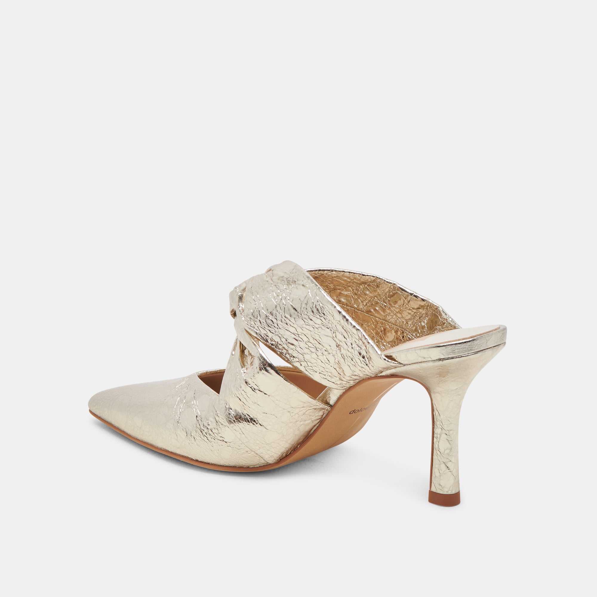KELSY Women's High Heels - Platinum Distressed Leather Pumps for Party, Wedding & Evening Wear | Comfortable & Stylish Dress Shoes